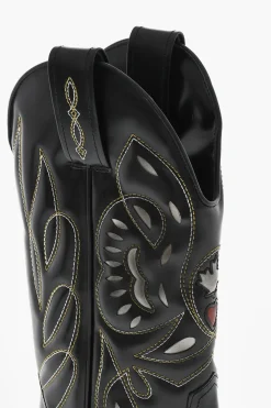 Best Texani In Pelle VINTAGE Ricamati Donna Stivali