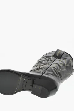 Best Texani In Pelle VINTAGE Ricamati Donna Stivali