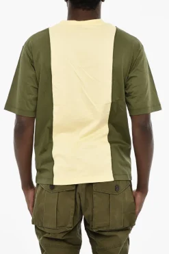 Hot T-Girocollo Bicolore con Stampa Maxi Uomo T-Shirt