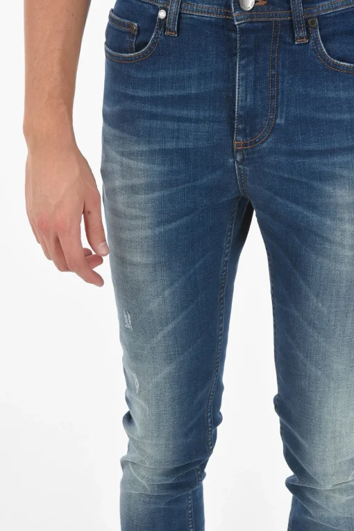 THE GODFATHER OF DENIM Jeans Skinny Fit a Vita Regolare 16cm>Neil Barrett Sale