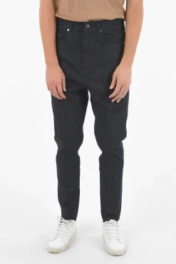 Discount THE GODFATHER OF DENIM Jeans in Denim Grezzo a Cavallo Basso con Bande Laterali in Satin 16cm Uomo Jeans