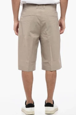 Fashion THIRTY TWO Shorts CAPULET A Doppia Pince con Abbottonatura Nascosta Uomo Pantaloni