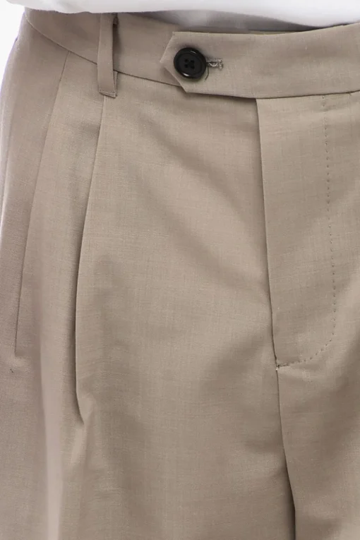 Fashion THIRTY TWO Shorts CAPULET A Doppia Pince con Abbottonatura Nascosta Uomo Pantaloni