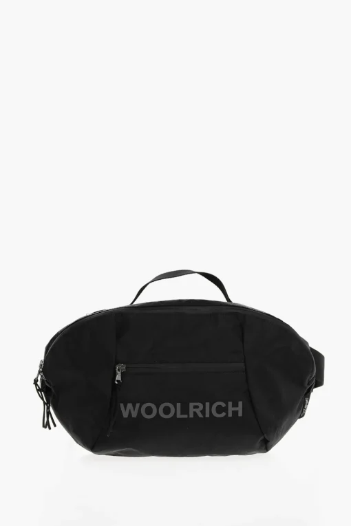TODD SNYDER BLACK LABEL Maxi Marsupio X-PAC in Tessuto Tecnico con Logo Stampato>Woolrich Fashion