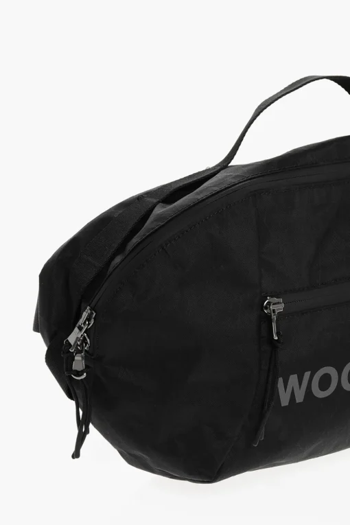 TODD SNYDER BLACK LABEL Maxi Marsupio X-PAC in Tessuto Tecnico con Logo Stampato>Woolrich Fashion