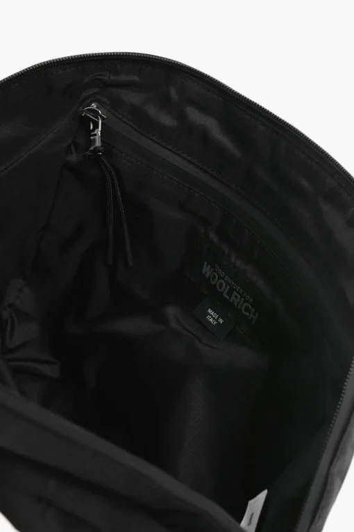 TODD SNYDER BLACK LABEL Maxi Marsupio X-PAC in Tessuto Tecnico con Logo Stampato>Woolrich Fashion