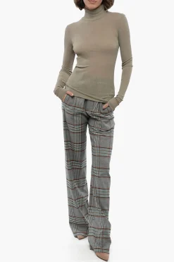Top a Coste Effetto Trasparente con Collo Alto></noscript>Ami Alexandre Mattiussi Discount