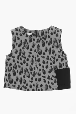 Top a Fantasia Animalier Senza Maniche>Dior Kids Clearance