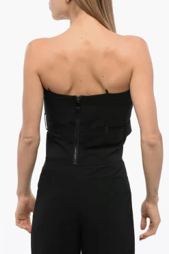 New Top a Fascia ALAGIA con Cintura Donna T-Shirts E Tops