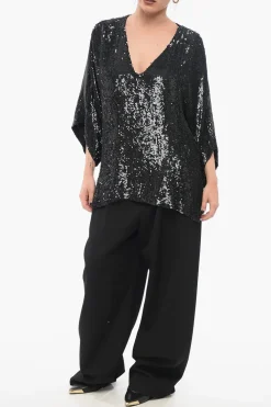 Top A Maniche Lunghe Con Paillettes Allover></noscript>Parosh Clearance