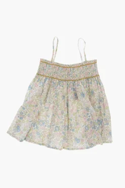 Outlet Top APOLLINE a Fantasia Floreale con Abbottonatura Posteriore e Dettaglio Plissettato Abbigliamento