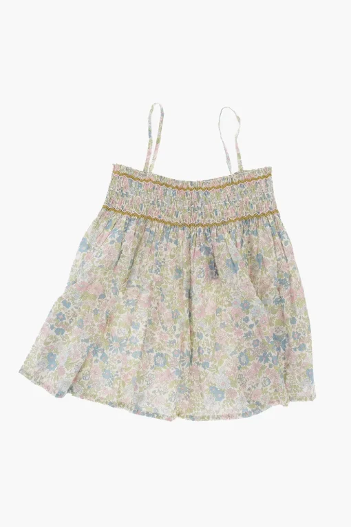 Outlet Top APOLLINE a Fantasia Floreale con Abbottonatura Posteriore e Dettaglio Plissettato Abbigliamento