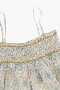 Outlet Top APOLLINE a Fantasia Floreale con Abbottonatura Posteriore e Dettaglio Plissettato Abbigliamento