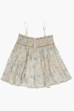 Outlet Top APOLLINE a Fantasia Floreale con Abbottonatura Posteriore e Dettaglio Plissettato Abbigliamento