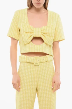 Top BANDEAU BOW Crop con Scollo Profondo>Viktor & Rolf Best