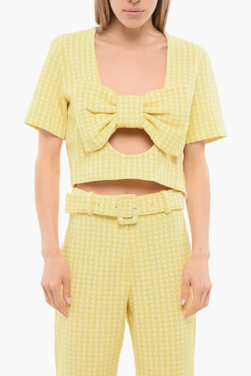 Top BANDEAU BOW Crop con Scollo Profondo>Viktor & Rolf Best