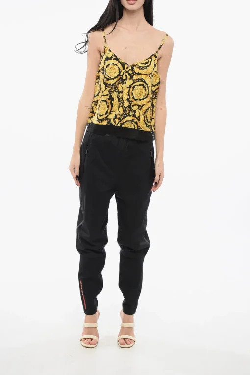 Best Top Barocco con Dettagli in Pizzo Donna T-Shirts E Tops