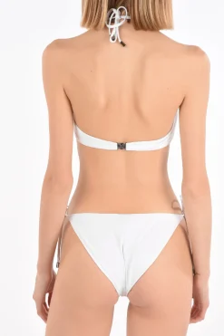 Top Bikini a Fascia KARL & CHOUPETTE in Tinta Unita con Borchie>Karl Lagerfeld Fashion