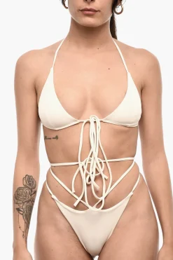 Top Bikini a Triangolo a Tinta Unita>Dsquared2 Outlet