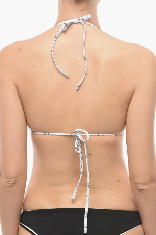 Top Bikini a Triangolo con Stampa Iconica All-Over>Karl Lagerfeld Hot