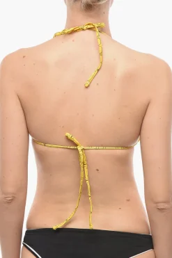 Top Bikini a Triangolo con Stampa iconica All Over></noscript>Karl Lagerfeld Discount