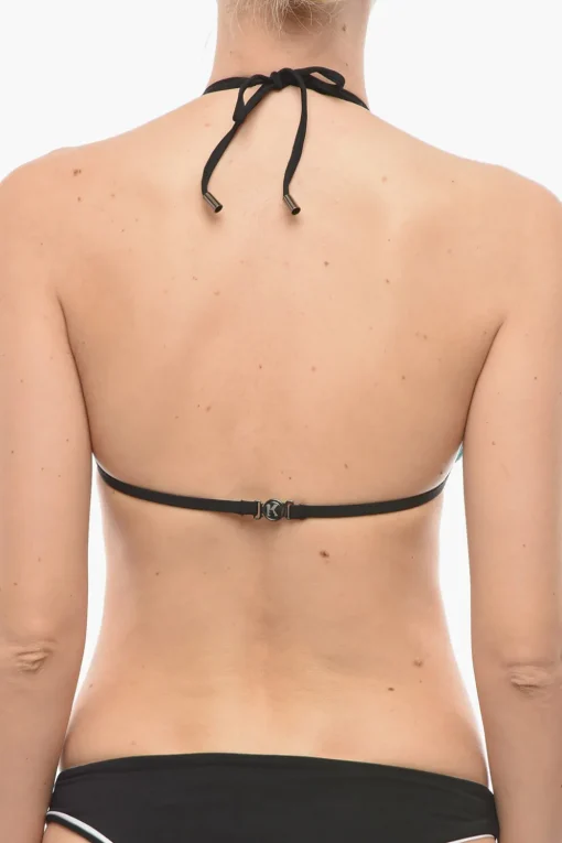Clearance Top Bikini a Triangolo con Dettagli Cut Out Donna Costumi Da Bagno