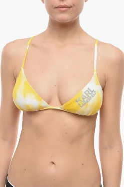 Top Bikini a Triangolo Effetto Tie-Dye>Karl Lagerfeld Online