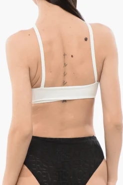New Top Bikini Criss-cross con Logo MEDUSA Donna Costumi Da Bagno