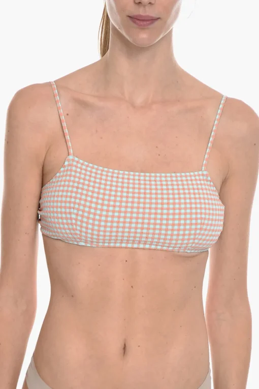 Top Bikini FILIPPA Bicolore a Quadri Gingham>Samsoe Samsoe Outlet
