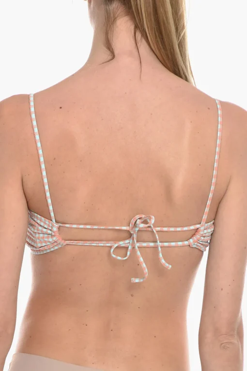 Top Bikini FILIPPA Bicolore a Quadri Gingham>Samsoe Samsoe Outlet
