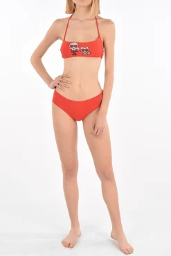 Top Bikini KARL & CHOUPETTE a Fascia con Borchie></noscript>Karl Lagerfeld Discount