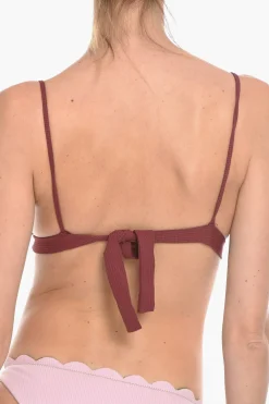 Top Bikini SANTA CLARA a Triangolo con Bordo Smerlato>Marysia Hot