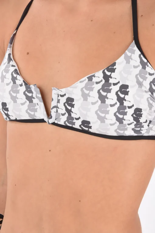top bikini v wire stampato>Karl Lagerfeld Online