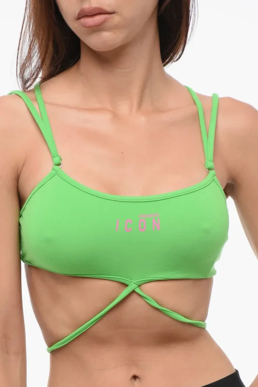 Sale Top Bra ICON A Tinta unita con Spalline Incrociate Donna Intimo