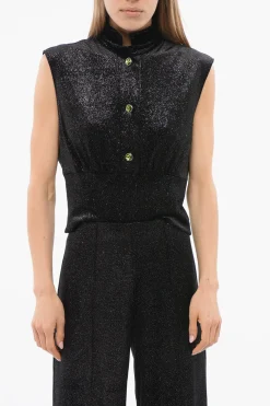 Top Bustier in velluto Glitterato>Viktor & Rolf Outlet