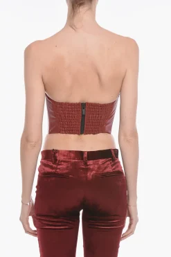 Top Bustier OVIEDO in Nappa con Scollo a Cuore>The Mannei Sale