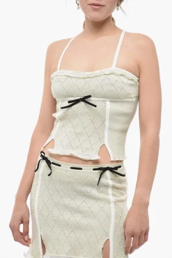 Sale Top Crop HEIDI In Lurex Donna T-Shirts E Tops
