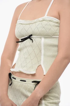 Sale Top Crop HEIDI In Lurex Donna T-Shirts E Tops