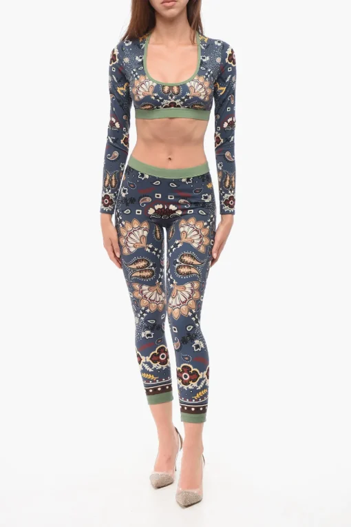 Top Crop Underwear a Motivo Bandana>Dsquared2 Outlet