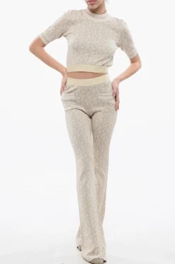 Top Cropped In Jacquard Monogram Con Banda Logata></noscript>Palm Angels Sale