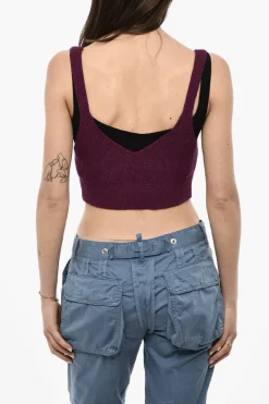 Top Cropped Knit In Lana>Dsquared2 Online