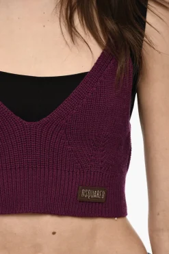 Top Cropped Knit In Lana></noscript>Dsquared2 Online