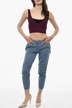 Top Cropped Knit In Lana></noscript>Dsquared2 Online