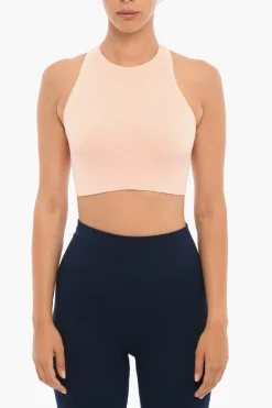 Discount Top Cropped Senza Maniche Con Stampa Logo Donna T-Shirts E Tops