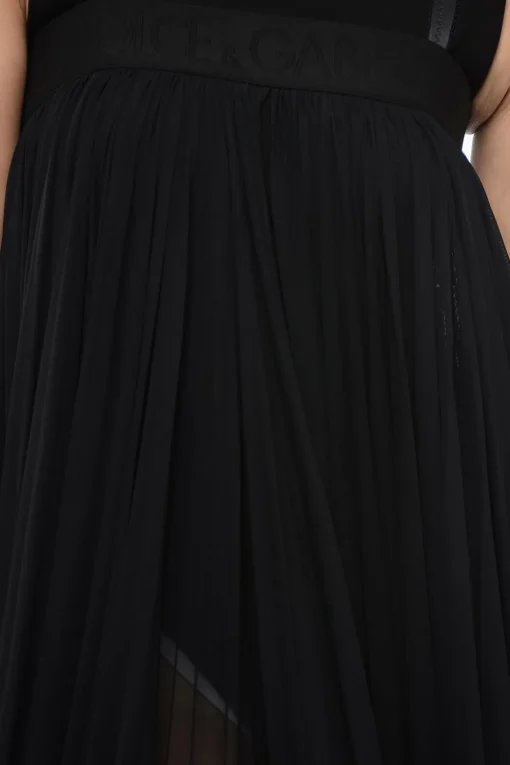 Top Extralungo in Chiffon con Spacco Frontale>Dolce & Gabbana Hot