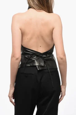 Top Halter In Pelle>Ann Demeulemeester Online