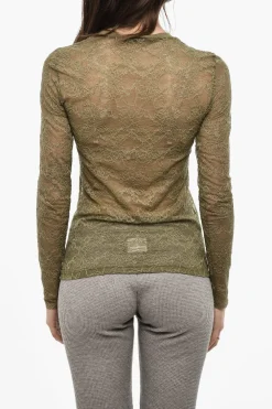 Clearance Top in Pizzo a Tinta Unita Donna Intimo