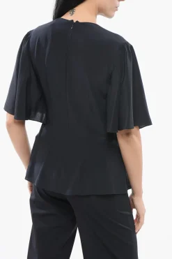 Best Top in Seta Drappeggiato Donna T-Shirts E Tops