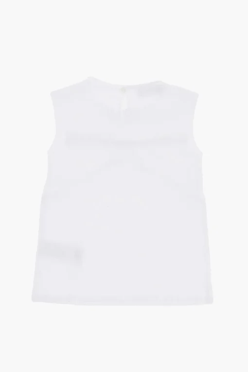 Clearance Top In Tinta Unita con Pendente a forma di D Abbigliamento