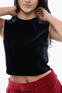 Top in Velour PALMIRA con Ful Zip Posteriore></noscript>Fendi Discount